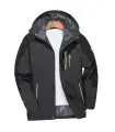 Waterproof hiking jacket for men, large size, windproof, camping, hunting, running