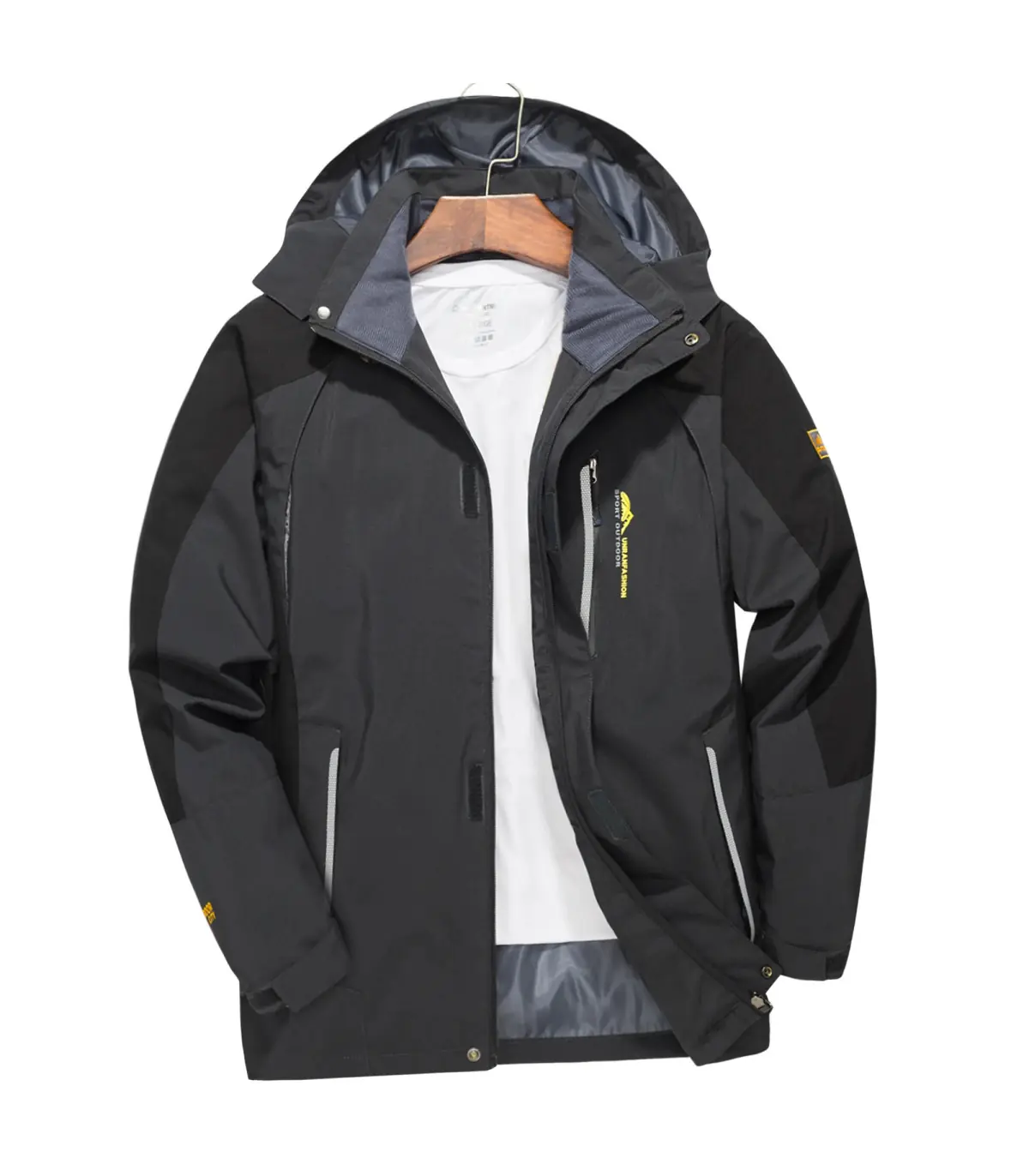 Veste de randonnée imperméable pour hommes, grande taille, coupe-vent, Camping, chasse, course 