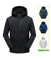 Wasserdichte lässige Windjacke für Männer, Outdoor-Wanderjacke mit F