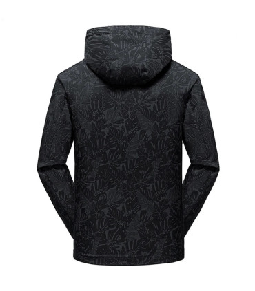 Veste coupe-vent imperméable décontractée pour hommes, manteau de randonnée en plein air avec f