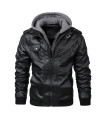 KB new men's leather jackets casual autumn motorcycle polyurethane biker coats