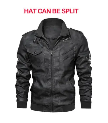 KB nouveaux hommes vestes en cuir automne décontracté moto veste en polyuréthane Biker manteaux