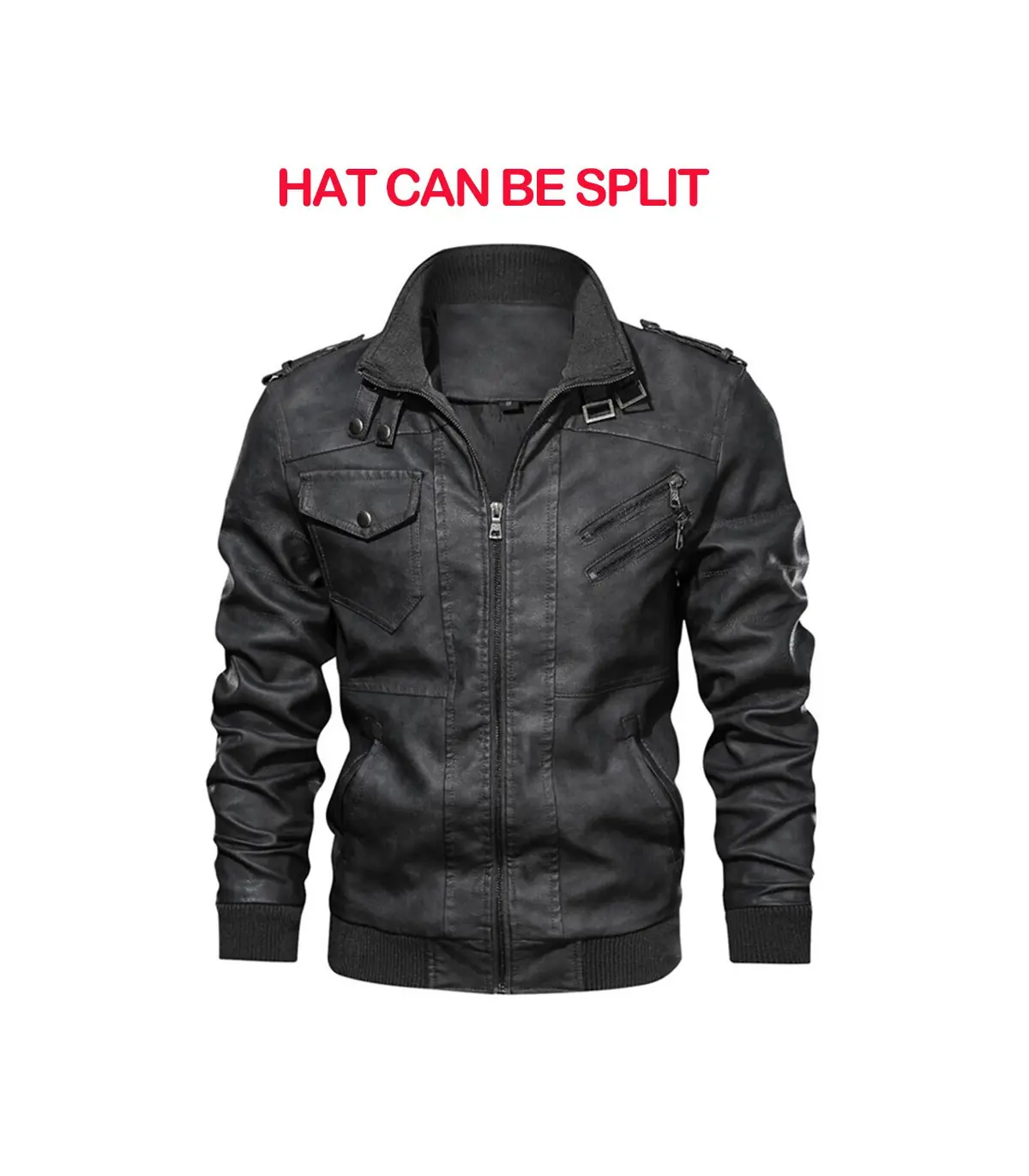 KB nouveaux hommes vestes en cuir automne décontracté moto veste en polyuréthane Biker manteaux