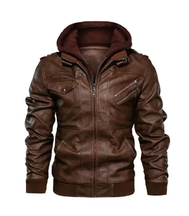 KB nouveaux hommes vestes en cuir automne décontracté moto veste en polyuréthane Biker manteaux