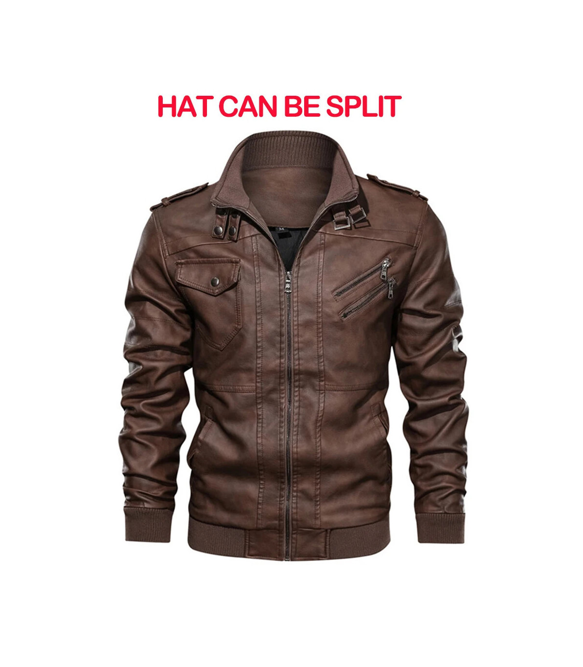 KB nouveaux hommes vestes en cuir automne décontracté moto veste en polyuréthane Biker manteaux