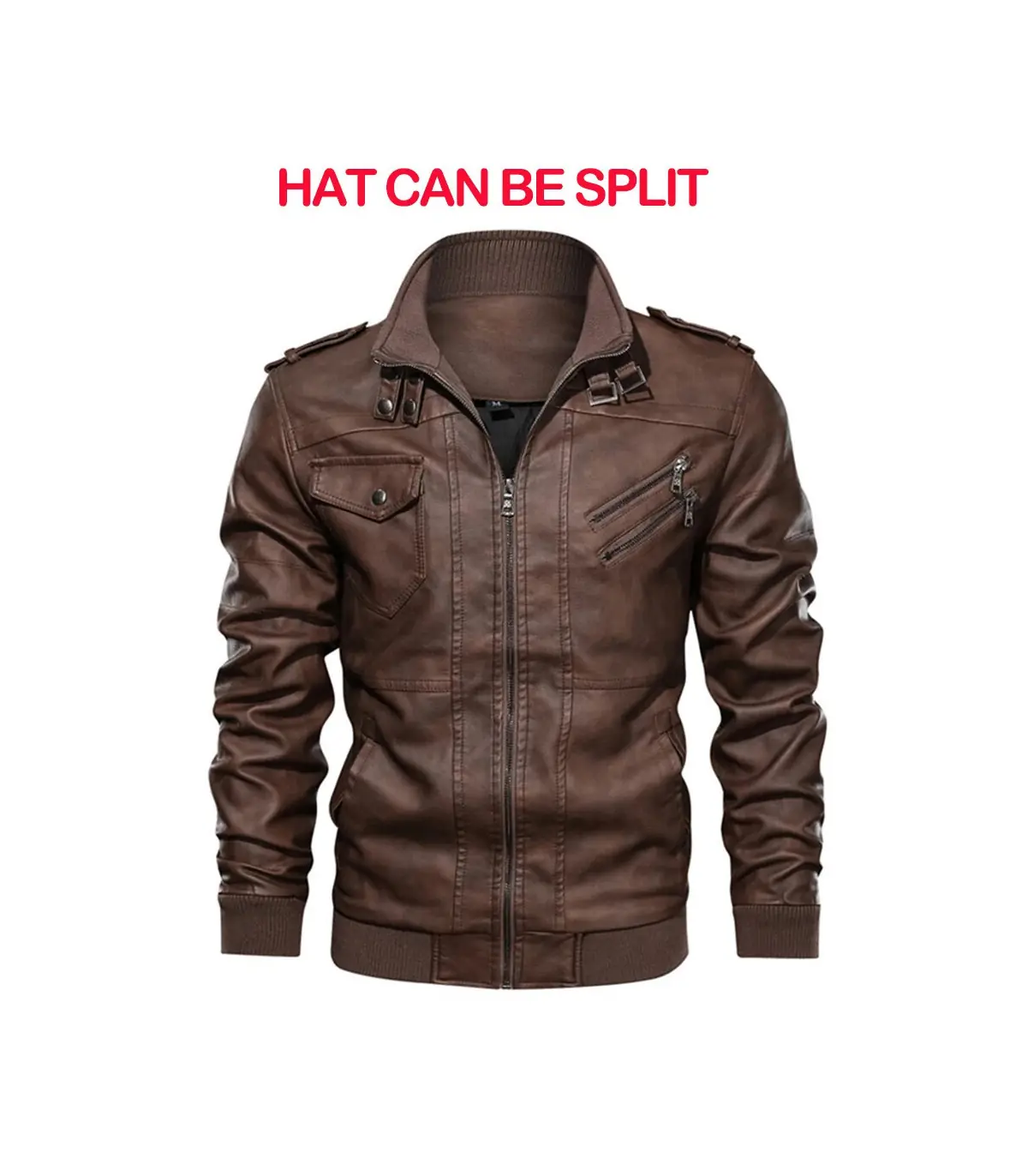 KB nouveaux hommes vestes en cuir automne décontracté moto veste en polyuréthane Biker manteaux