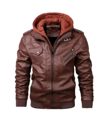 KB nouveaux hommes vestes en cuir automne décontracté moto veste en polyuréthane Biker manteaux