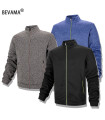 Casual sweatshirt for men, full zip cardigan jacket, high collar, a