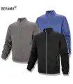 Casual sweatshirt for men, full zip cardigan jacket, high collar, a