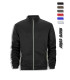 Casual sweatshirt for men, full zip cardigan jacket, high collar, a