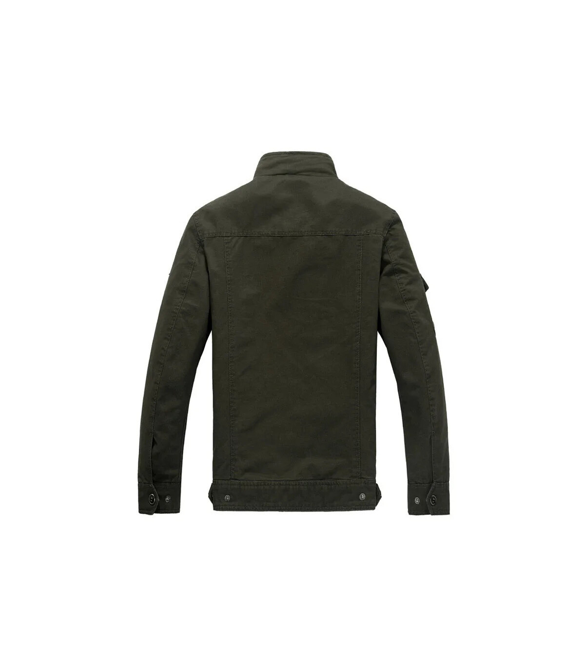 Veste militaire pour hommes de haute qualité, col multi-poches, manches brodées, outillage pilo