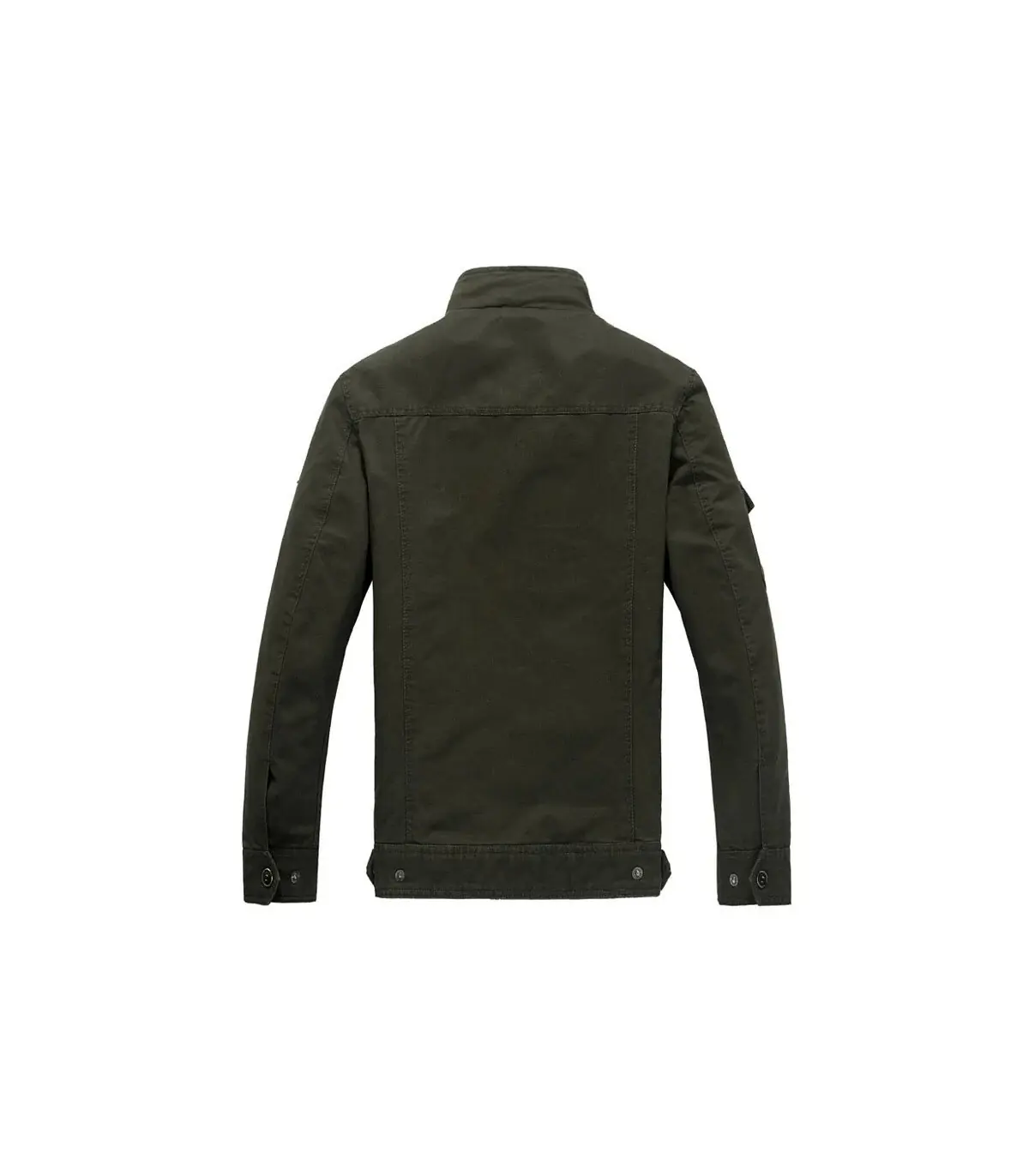 Veste militaire pour hommes de haute qualité, col multi-poches, manches brodées, outillage pilo