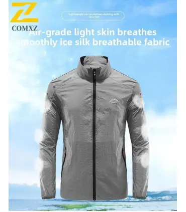 Veste d\'été ultra-mince pour hommes, Protection solaire, décontractée, respirante, sport, coupe