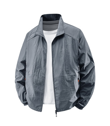 Veste d'été ultra-mince pour hommes, Protection solaire, décontractée, respirante, sport, coupe
