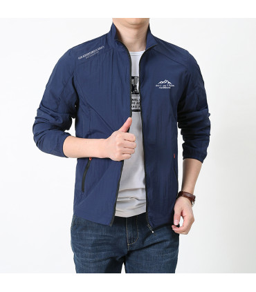 Veste d'été ultra-mince pour hommes, Protection solaire, décontractée, respirante, sport, coupe