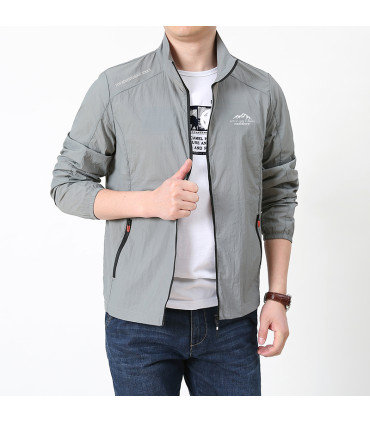 Veste d'été ultra-mince pour hommes, Protection solaire, décontractée, respirante, sport, coupe