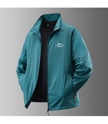 Veste d'été ultra-mince pour hommes, Protection solaire, décontractée, respirante, sport, coupe