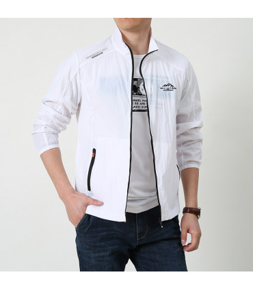 Veste d'été ultra-mince pour hommes, Protection solaire, décontractée, respirante, sport, coupe