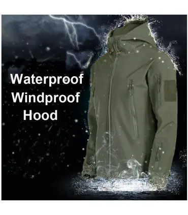 Hommes hiver automne Softshell polaire vestes imperméable en plein air pêche randonnée chasse t