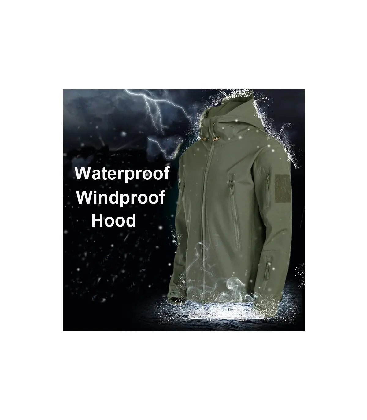 Hommes hiver automne Softshell polaire vestes imperméable en plein air pêche randonnée chasse t