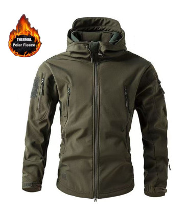 Herren Winter Herbst Softshell Fleece Jacken wasserdicht Outdoor Angeln Wandern Jagd