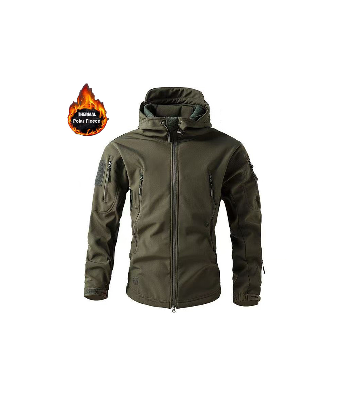 Herren Winter Herbst Softshell Fleece Jacken wasserdicht Outdoor Angeln Wandern Jagd