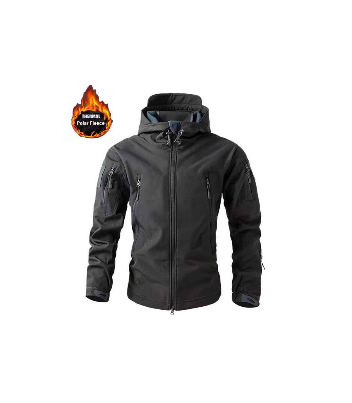 Herren Winter Herbst Softshell Fleece Jacken wasserdicht Outdoor Angeln Wandern Jagd