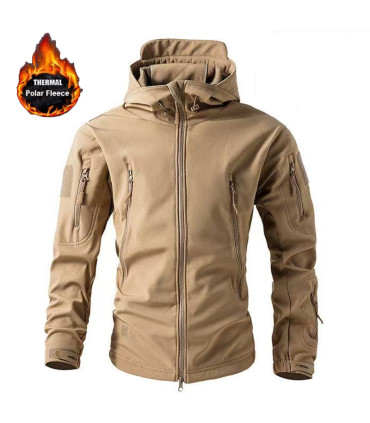 Herren Winter Herbst Softshell Fleece Jacken wasserdicht Outdoor Angeln Wandern Jagd