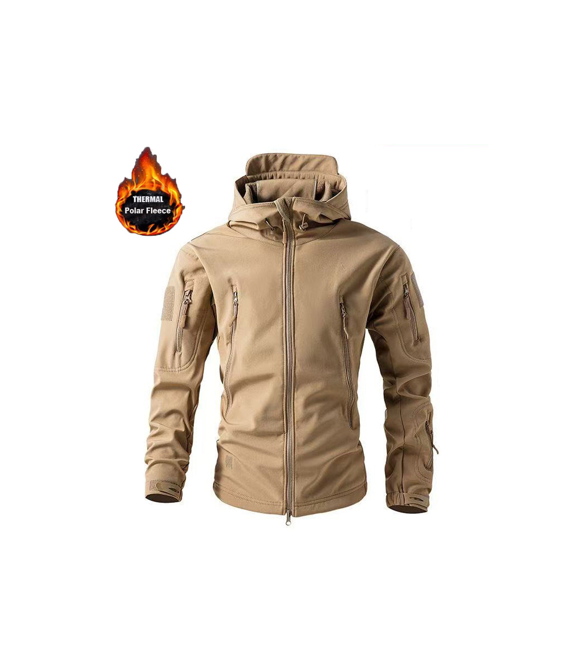 Herren Winter Herbst Softshell Fleece Jacken wasserdicht Outdoor Angeln Wandern Jagd