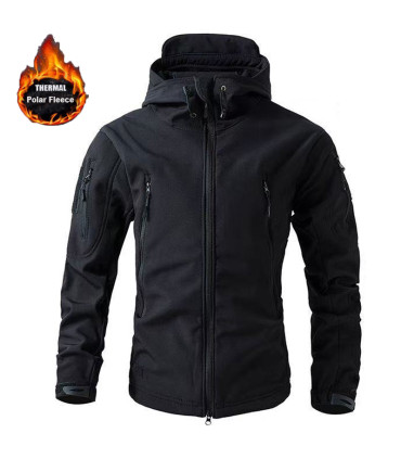 Herren Winter Herbst Softshell Fleece Jacken wasserdicht Outdoor Angeln Wandern Jagd