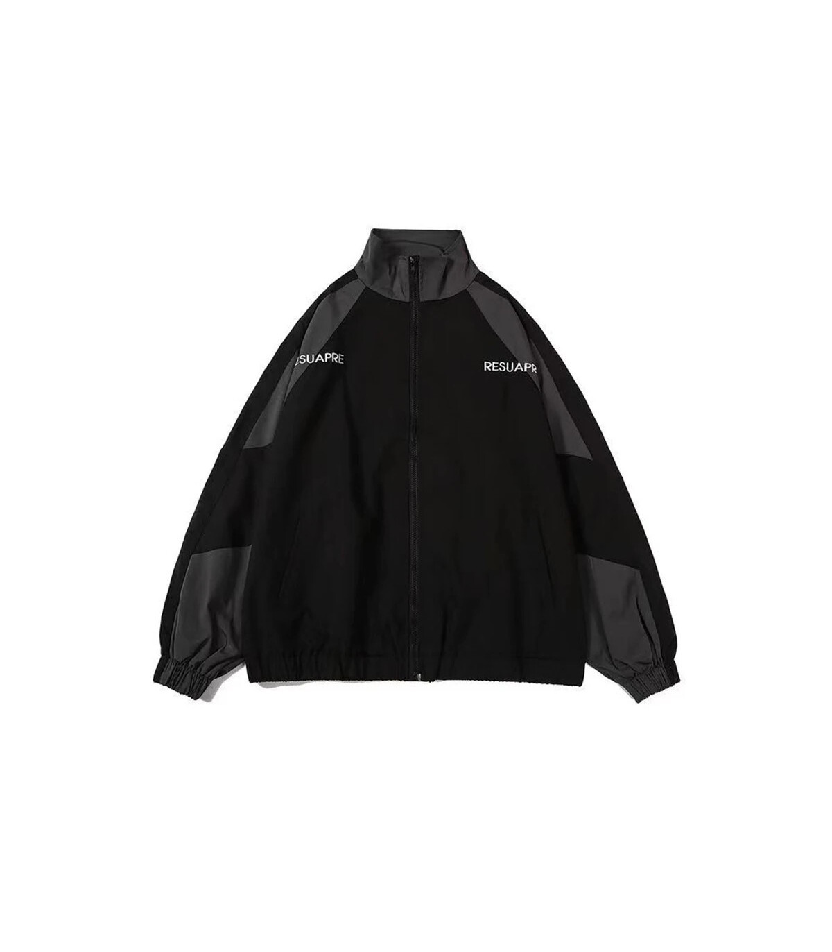 Hip Hop varsité veste hommes haute rue Patchwork couleur noir coupe-vent manteaux femmes printe