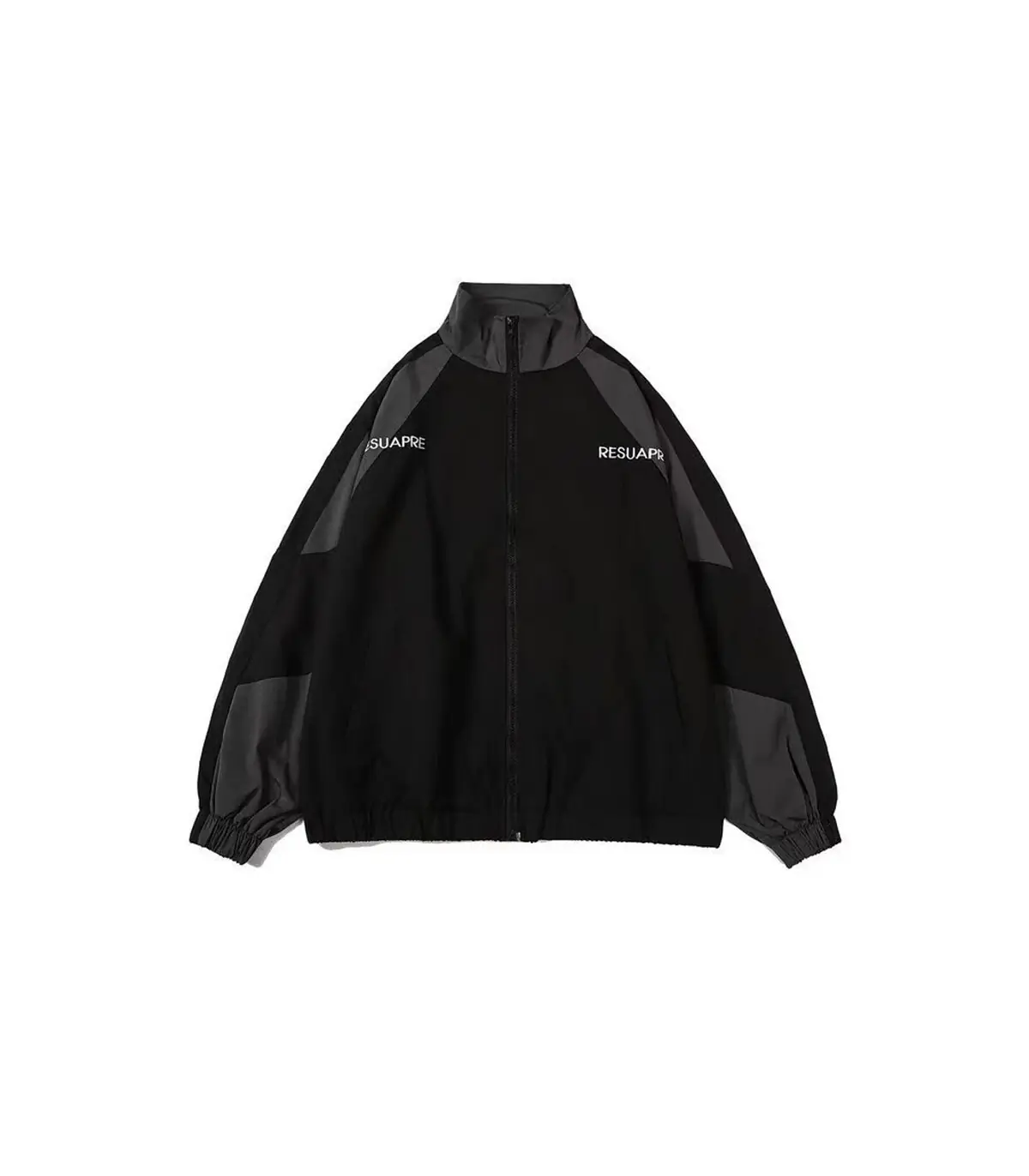 Hip Hop varsité veste hommes haute rue Patchwork couleur noir coupe-vent manteaux femmes printe