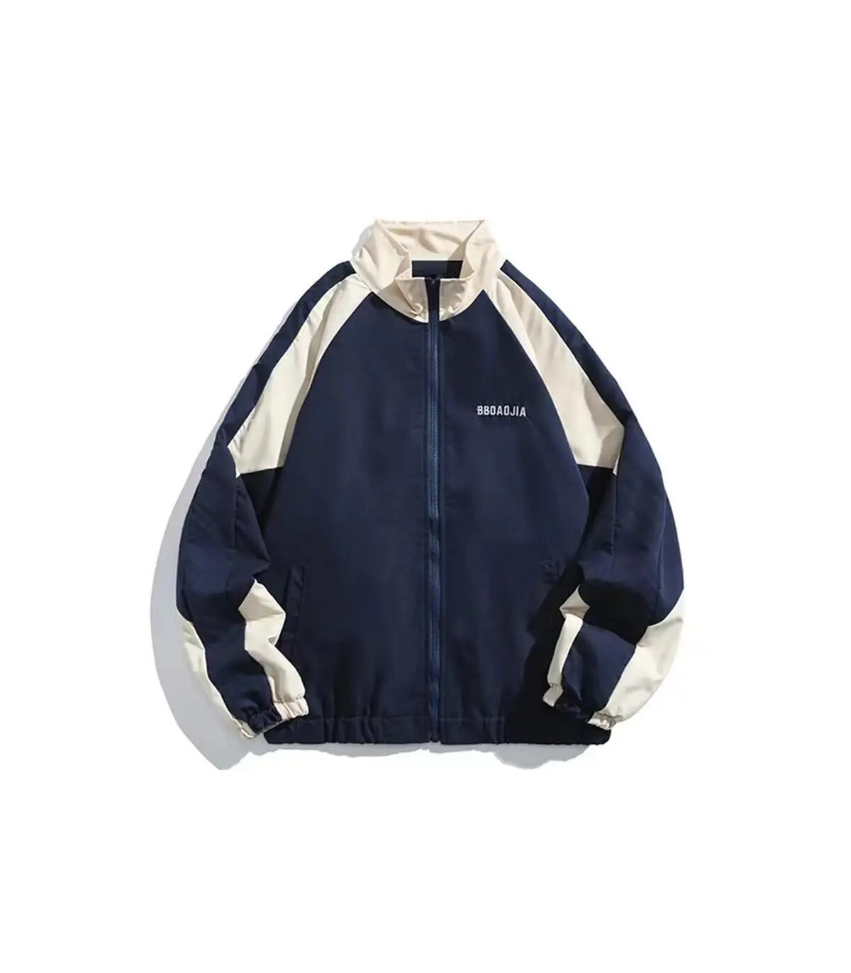 Hip Hop varsité veste hommes haute rue Patchwork couleur noir coupe-vent manteaux femmes printe