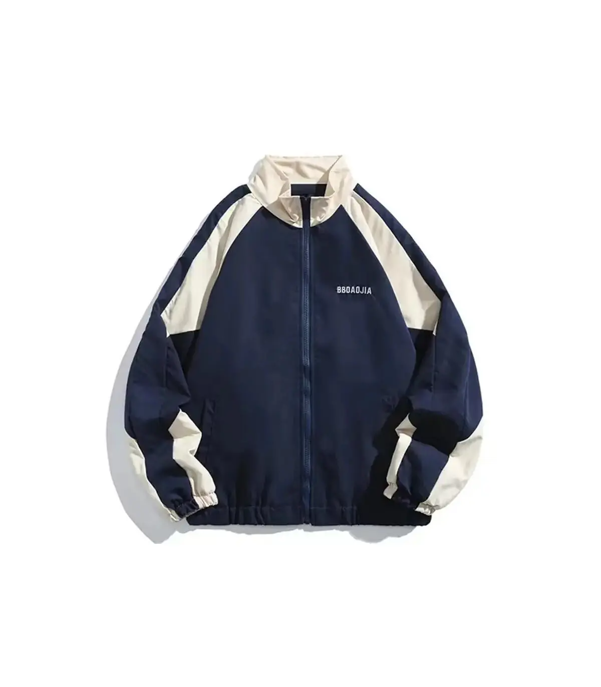 Hip Hop varsité veste hommes haute rue Patchwork couleur noir coupe-vent manteaux femmes printe