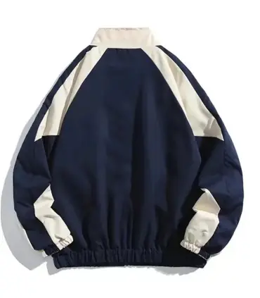 Hip Hop varsité veste hommes haute rue Patchwork couleur noir coupe-vent manteaux femmes printe