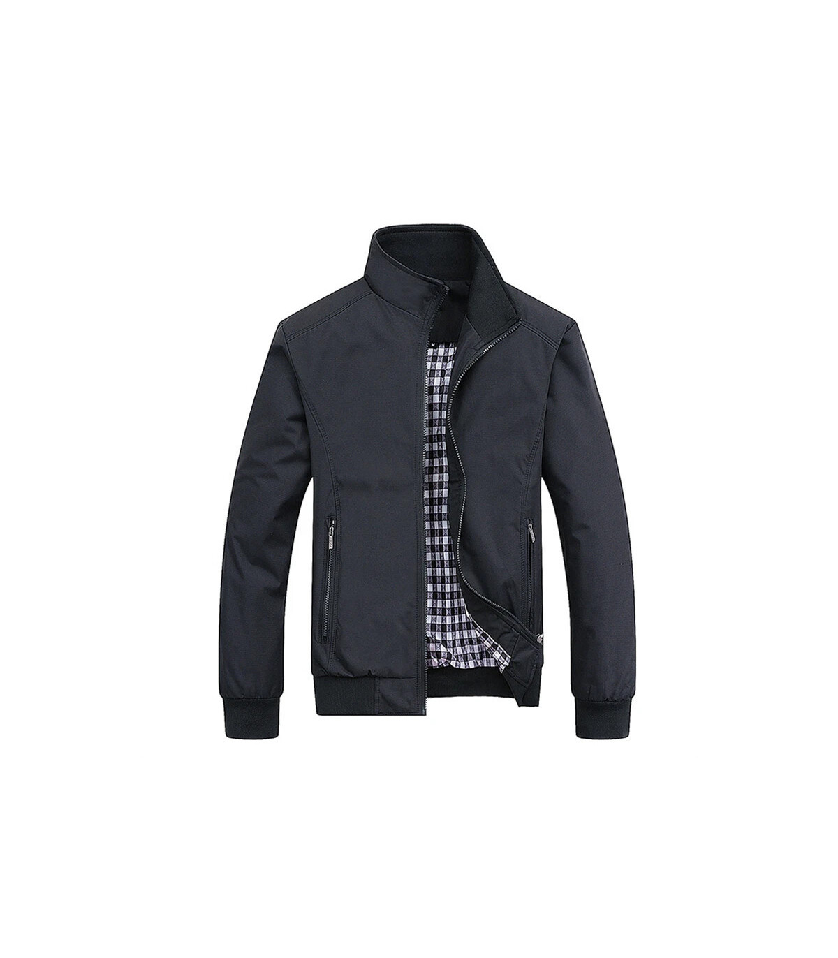 2025 printemps automne décontracté solide mode mince Bomber veste hommes pardessus nouveauté ve