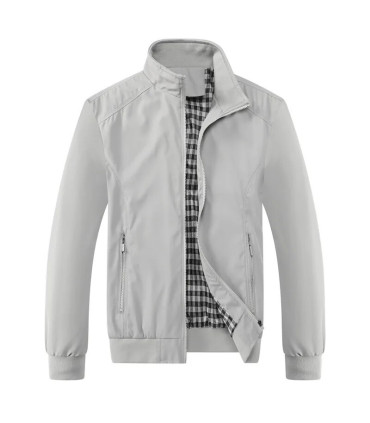 2025 printemps automne décontracté solide mode mince Bomber veste hommes pardessus nouveauté ve