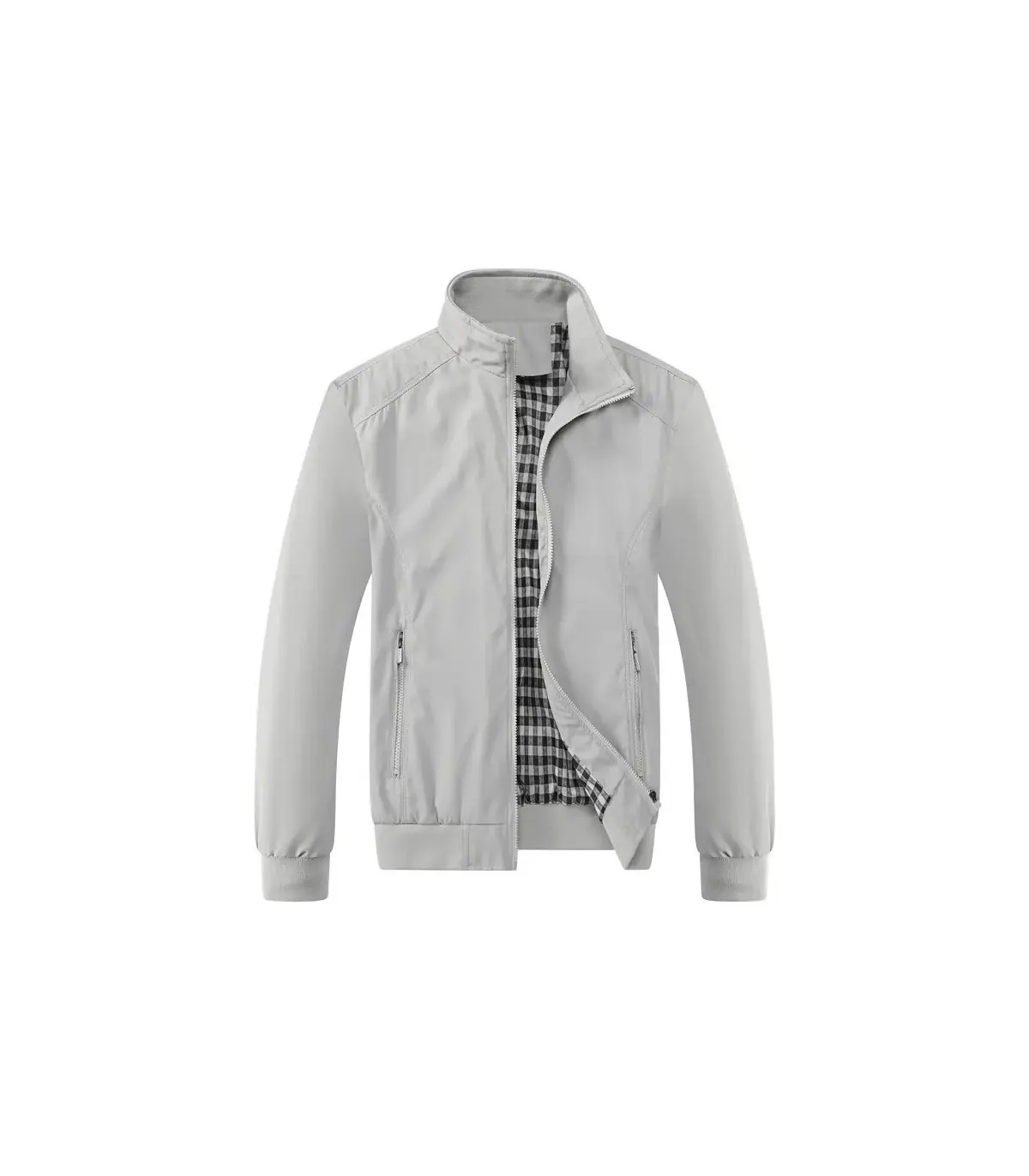 2025 printemps automne décontracté solide mode mince Bomber veste hommes pardessus nouveauté ve