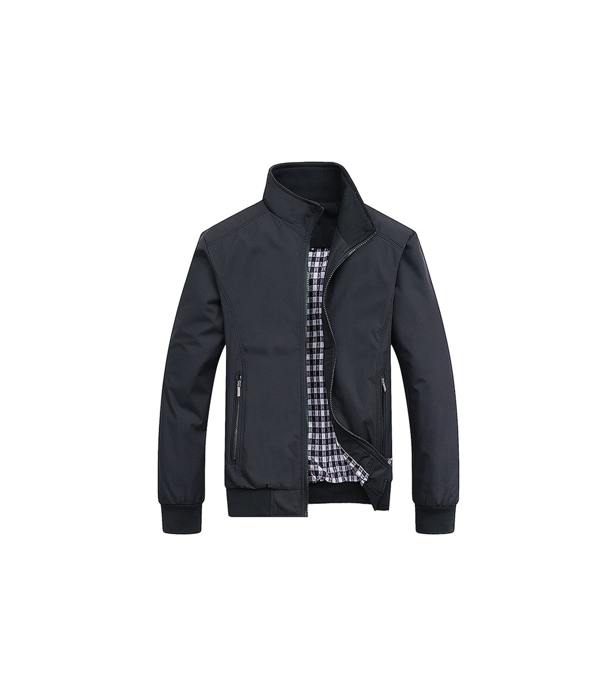 2025 primavera autunno casual solido moda sottile bomber giacca da uomo cappotto novità