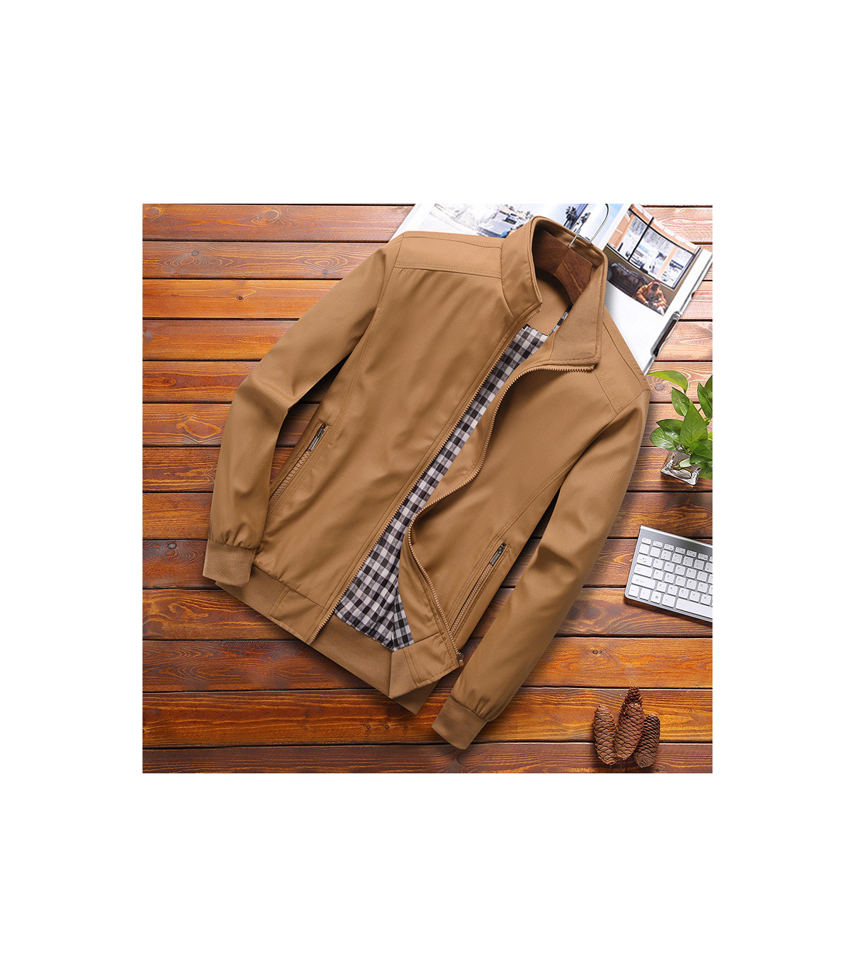 2025 primavera autunno casual solido moda sottile bomber giacca da uomo cappotto novità