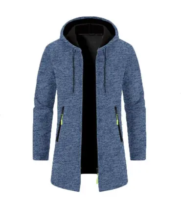 Sweat-shirt à capuche de Sport pour hommes, sweat-shirt à manches longues avec fermeture éclair