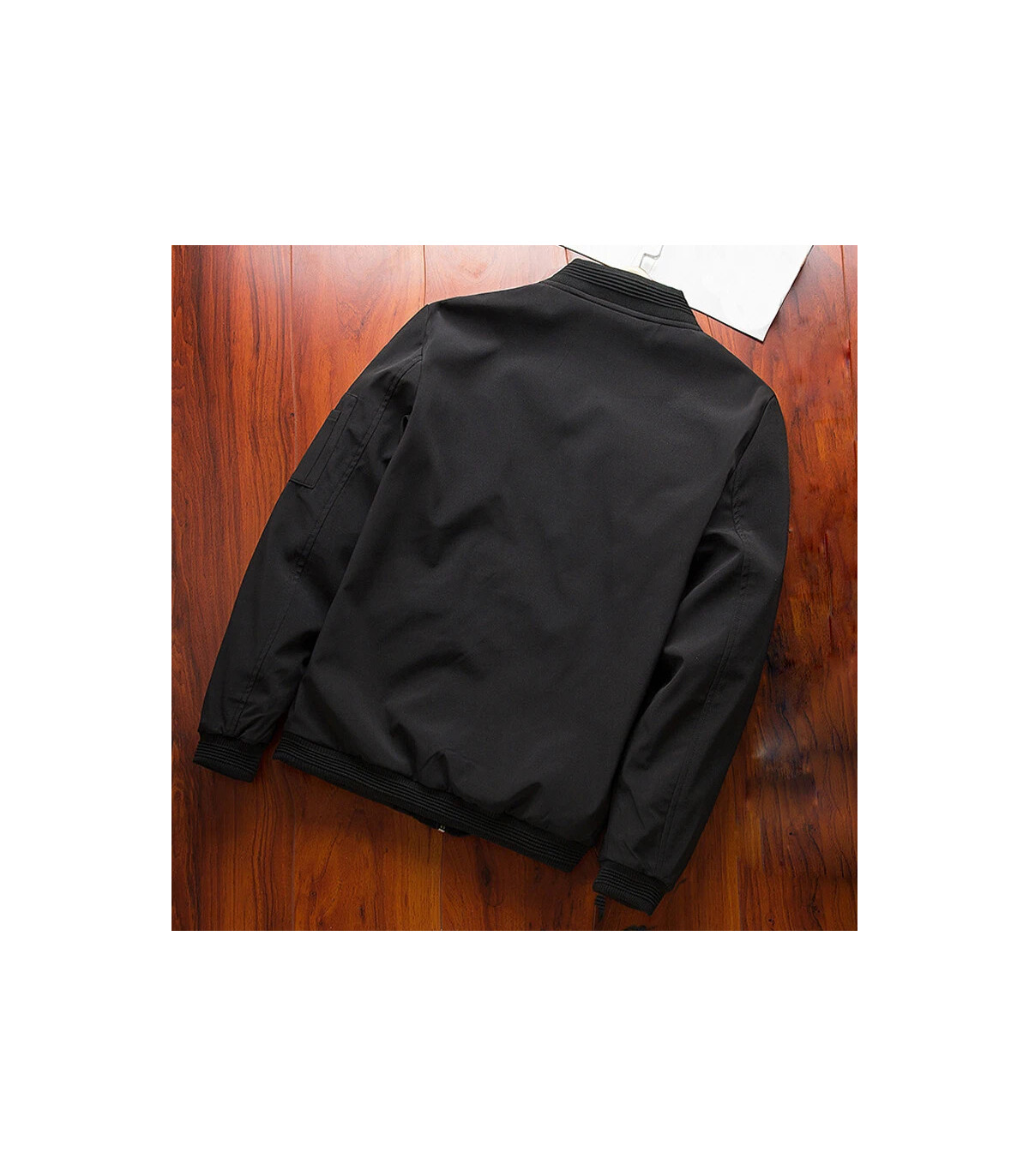 Blouson aviateur mince à manches longues pour hommes, veste d\'opérabilité, coupe-vent à fermetu