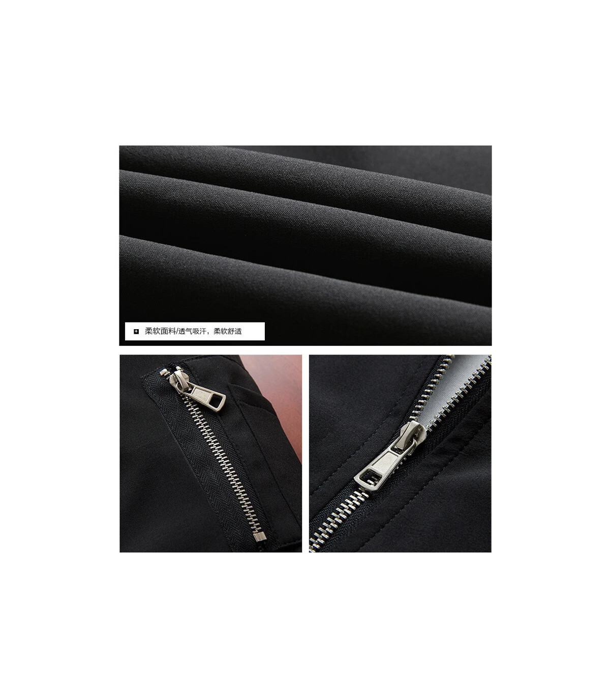 Blouson aviateur mince à manches longues pour hommes, veste d\'opérabilité, coupe-vent à fermetu