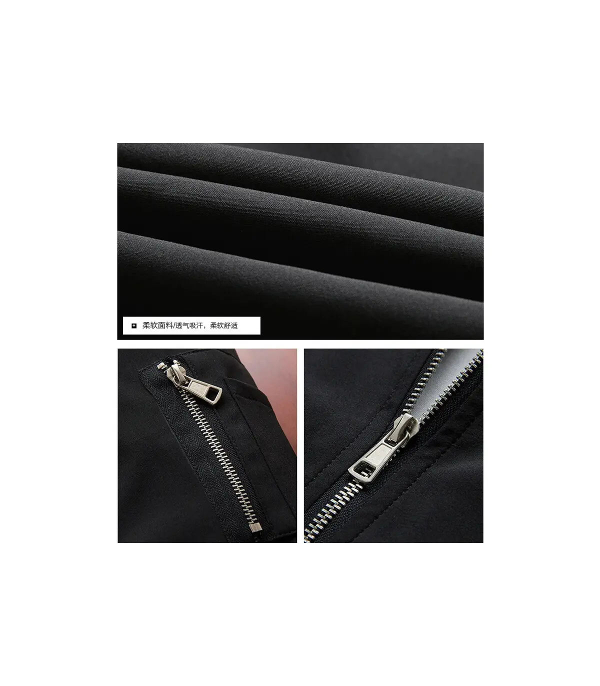 Blouson aviateur mince à manches longues pour hommes, veste d\'opérabilité, coupe-vent à fermetu