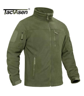 TACVASEN Veste polaire pour homme douce et chaude coupe-vent manteau zippé complet poches zippé