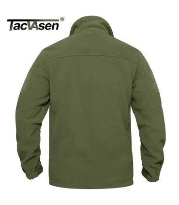 TACVASEN Veste polaire pour homme douce et chaude coupe-vent manteau zippé complet poches zippé