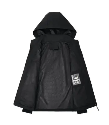 Veste de pluie imperméable légère pour hommes, imperméable d\'extérieur à capuche, veste coupe-v