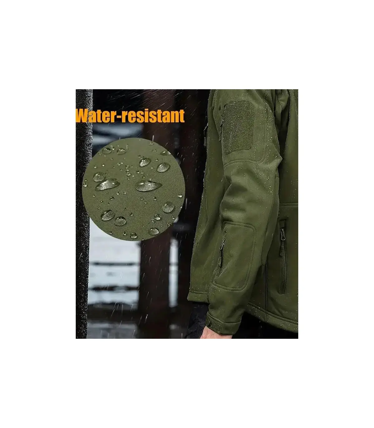 Veste militaire décontractée à capuche pour hommes, utilitaire d\'extérieur, mode peau de requin