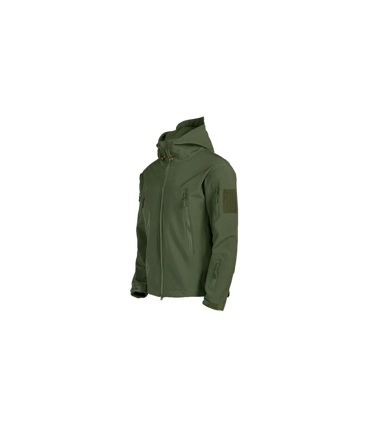 Casual military hooded jacket for men, outdoor utility, shark skin fashion