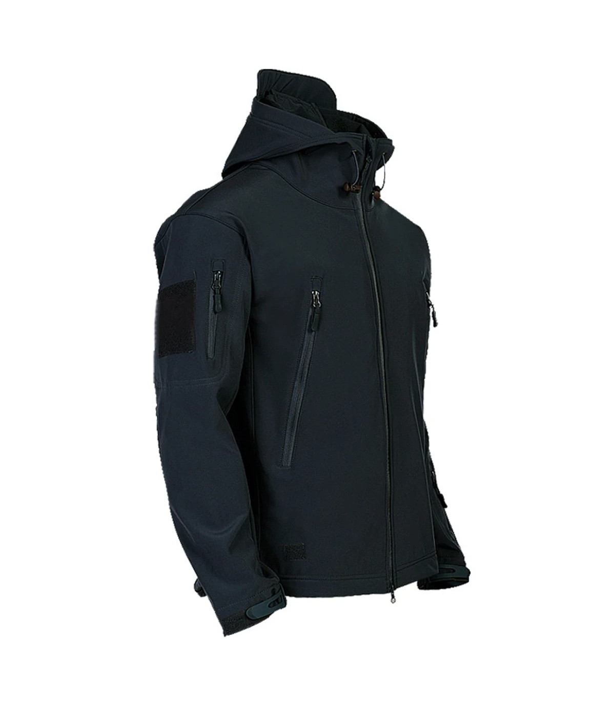 Casual military hooded jacket for men, outdoor utility, shark skin fashion